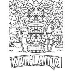 Koh Lanta - Coloriages gratuits à imprimer