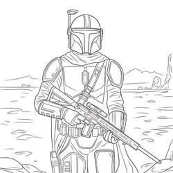 Mandalorian - Coloriages gratuits à imprimer