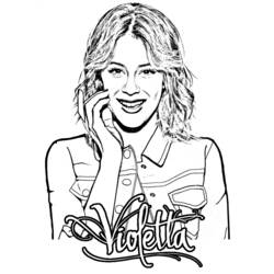 Violetta - Coloriages gratuits à imprimer