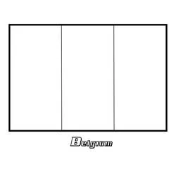 Coloriage Drapeau de la Belgique à trois bandes verticales