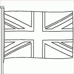 Drapeau Anglais - Coloriages gratuits à imprimer