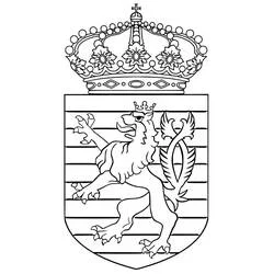 Luxembourg - Coloriages gratuits à imprimer