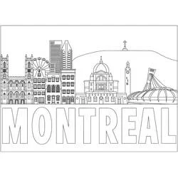 Montréal - Coloriages gratuits à imprimer