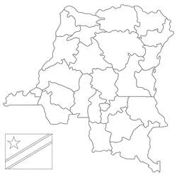 République démocratique du Congo - Coloriages gratuits à imprimer
