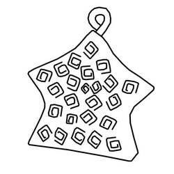 Coloriage Blox Fruits fruit en forme d'étoile aux motifs en spirale