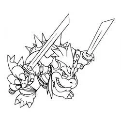 Bowser - Coloriages gratuits à imprimer