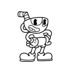 Cuphead - Coloriages gratuits à imprimer
