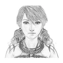 Coloriage Oerba Dia Vanille portrait détaillé