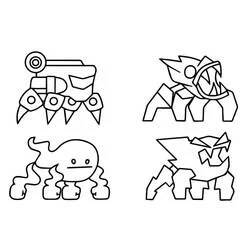 Coloriage Geometry Dash #221101 à imprimer et colorier