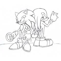 Knuckles - Coloriages gratuits à imprimer