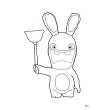 Lapins Crétins - Coloriages gratuits à imprimer