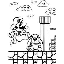 Mario Bros - Coloriages gratuits à imprimer