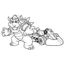Mario Kart - Coloriages gratuits à imprimer