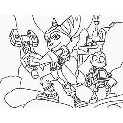 Ratchet et Clank - Coloriages gratuits à imprimer