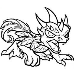 Coloriage Camo le dragon rugissant