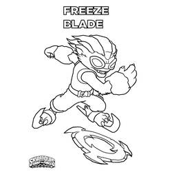 Coloriage Freeze Blade courant avec son arme tranchante