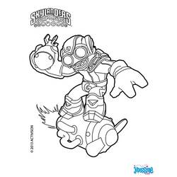 Coloriage Magna Charge en pose dynamique
