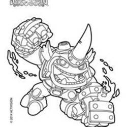 Coloriage Crusher prêt à frapper