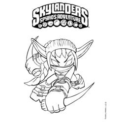 Coloriage Stealth Elf prête au combat