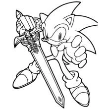 Coloriage Sonic #153821 à imprimer et colorier