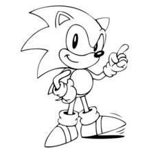 Coloriage Sonic #153833 à imprimer et colorier