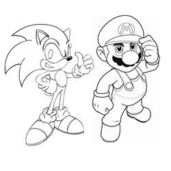 Coloriage Sonic #153836 à imprimer et colorier