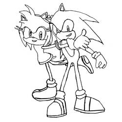 Coloriage Sonic #153842 à imprimer et colorier