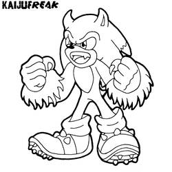 Coloriage Sonic #153861 à imprimer et colorier