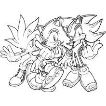 Coloriage Sonic #153878 à imprimer et colorier