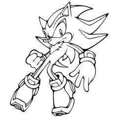 Coloriage Sonic #153879 à imprimer et colorier