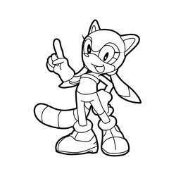 Coloriage Sonic #153882 à imprimer et colorier