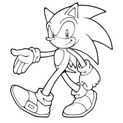 Coloriage Sonic #153889 à imprimer et colorier
