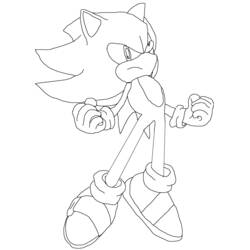 Coloriage Sonic #153932 à imprimer et colorier