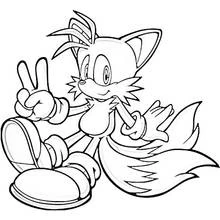 Coloriage Sonic #153978 à imprimer et colorier