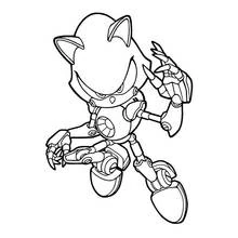 Coloriage Sonic #154012 à imprimer et colorier