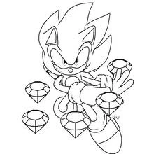 Coloriage Sonic #154039 à imprimer et colorier