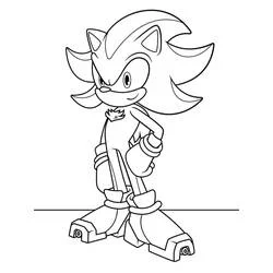 Coloriage Shadow debout avec assurance