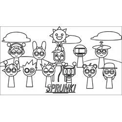 Sprunki Incredibox - Coloriages gratuits à imprimer