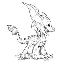 Spyro - Coloriages gratuits à imprimer