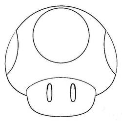 Coloriage Champignon Toad