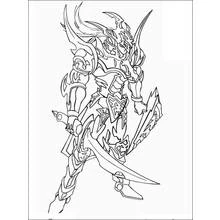 Coloriage Warcraft guerrier en armure avec deux épées