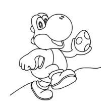 Yoshi - Coloriages gratuits à imprimer