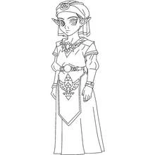 Joli coloriage Zelda (Jeux Vidéos) #113205, prêt à imprimer