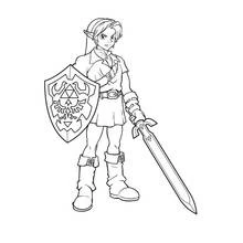 Coloriage à imprimer Zelda (Jeux Vidéos) #113212 pour enfants et adultes