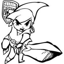 Dessin à colorier Zelda (Jeux Vidéos) #113223, gratuit à imprimer