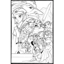 Coloriage gratuit Zelda (Jeux Vidéos) #113256 à colorier aux crayons