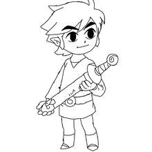 Coloriage Zelda (Jeux Vidéos) #113288, dessin gratuit prêt à imprimer