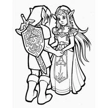 Joli coloriage Zelda (Jeux Vidéos) #113299, prêt à imprimer