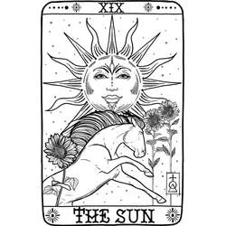 Carte de Tarot - Coloriages gratuits à imprimer