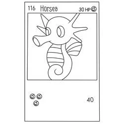Coloriage Horsea carte Pokémon